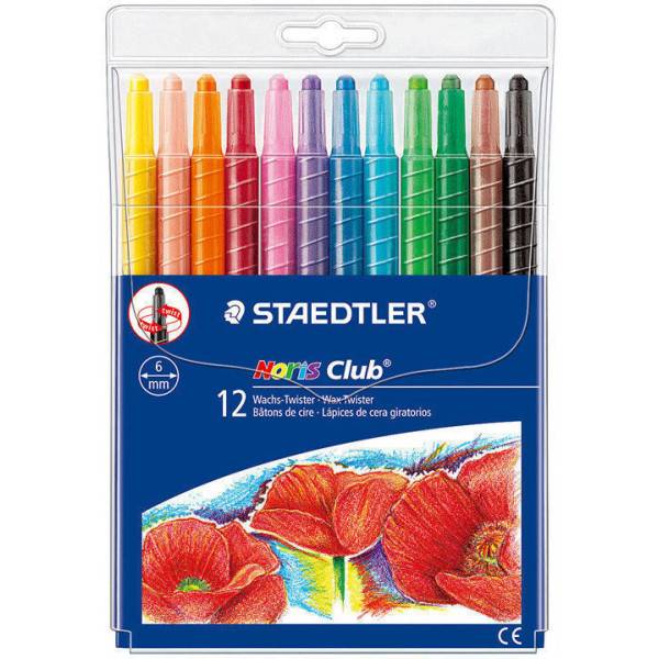 Colour - Crayons - Retractable Pack of 12