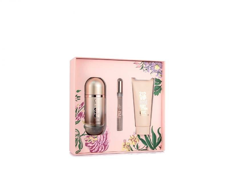 Carolina Herrera 212 VIP Rose Set EDP 80ml, 10ml & BL 100ml