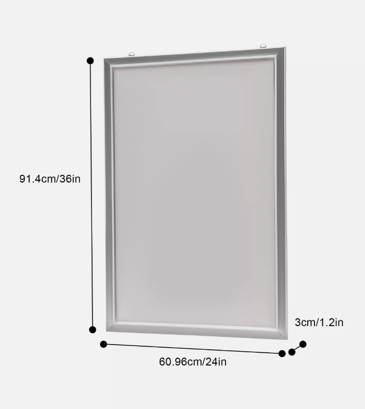 Porta Poster Luminoso 60 x 90cms