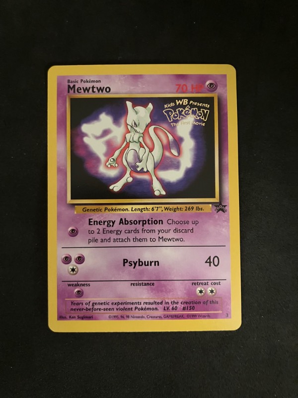 2000 Pokemon Black Star Promo Mewtwo 3