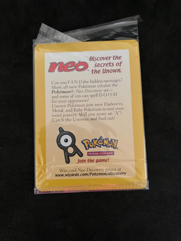 2001 Pokemon Black Star Promo Neo Unown