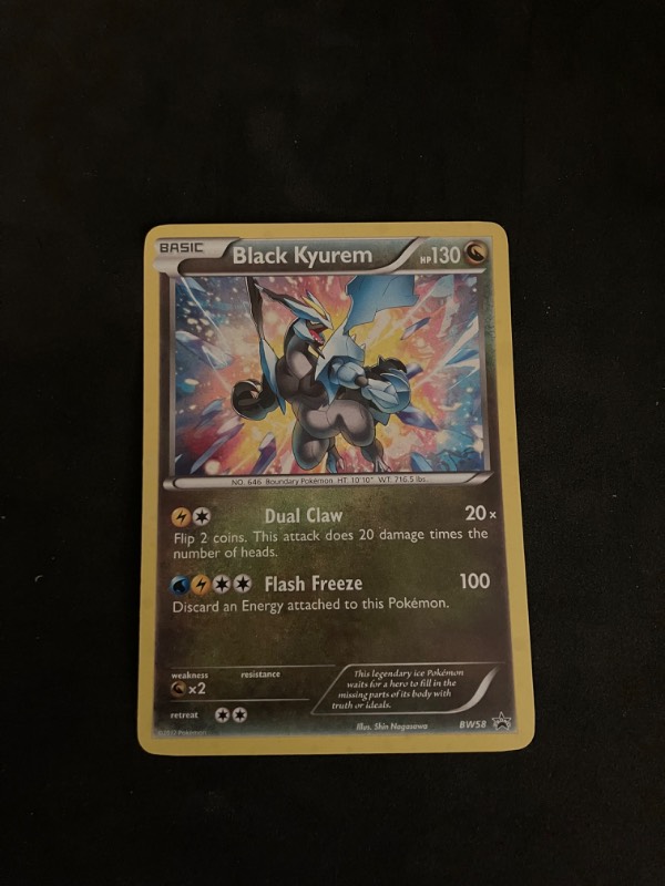 2013 Black and White Pokemon Black Star Promo Black Kyurem BW58