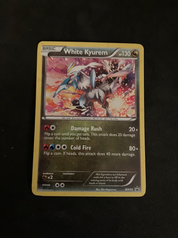 2013 Black and White Pokemon Black Star Promo White Kyurem