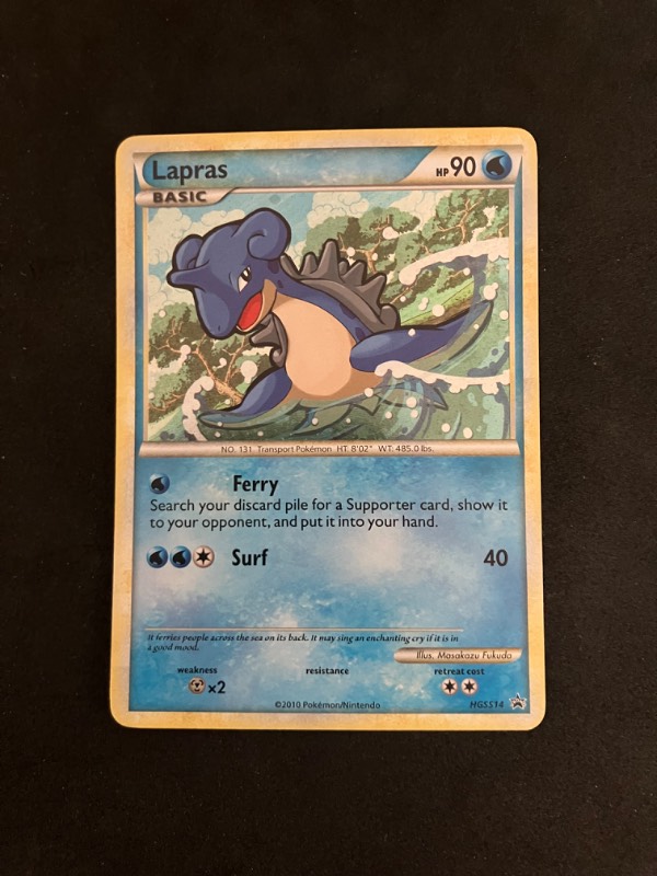 2010 Heart and Gold Silver Soul Promo Lapras HGSS14