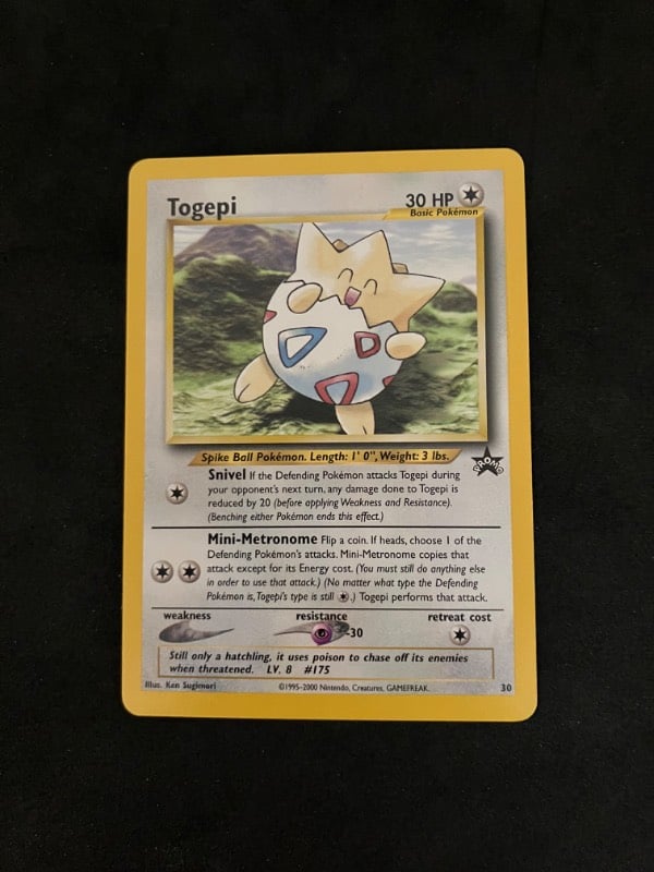 2001 Pokemon Black Star Promo Togepi 30