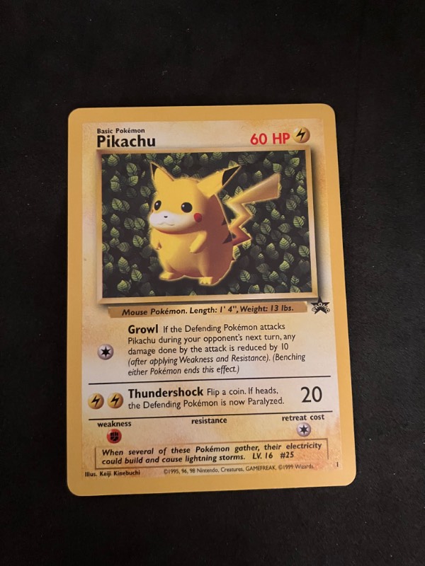 1999 Pokemon Black Star Promo Pikachu 1