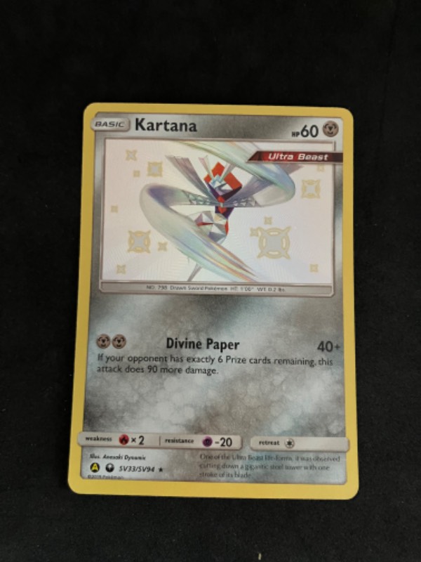 2019 Hidden Fates Shiny Vault Kartana SV33/SV94