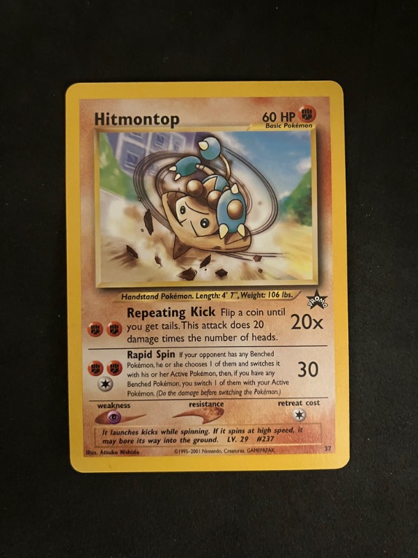 2001 Pokemon Black Star Promo Hitmontop 37