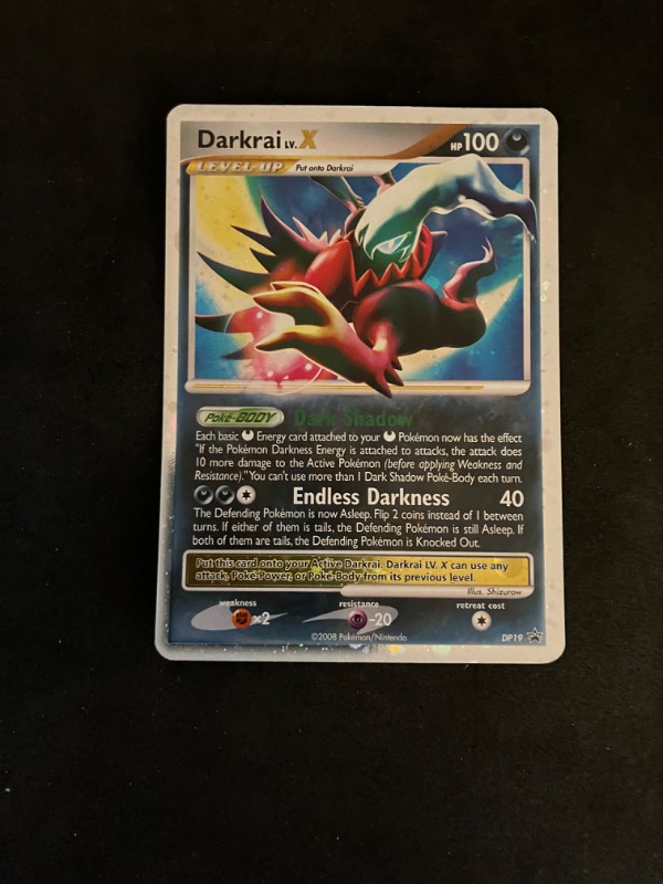 2008 Diamond and Pearl Promo Darkrai Lv. X D19