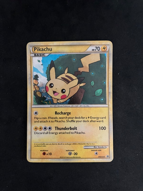 2010 Heart and Gold Silver Soul Promo Pikachu HGSS03