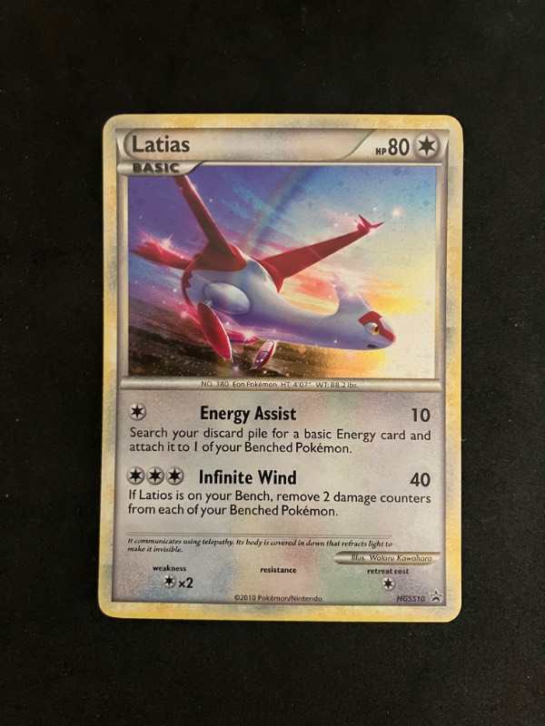 2010 Heart and Gold Silver Soul Promo Latias HGSS10