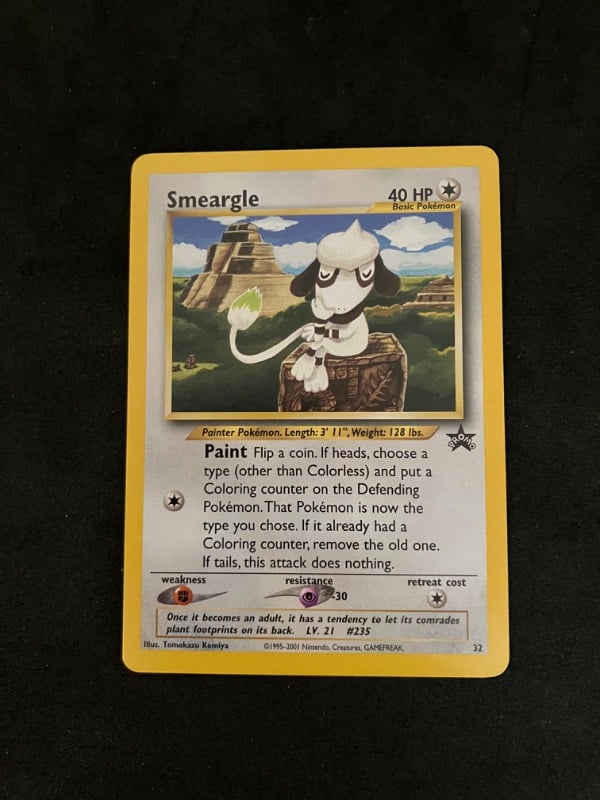 2001 Pokemon Black Star Promo Smeargle 32