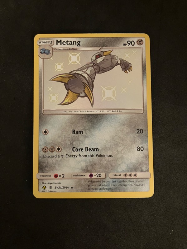 2019 Hidden Fates Shiny Vault Metang SV31/SV94