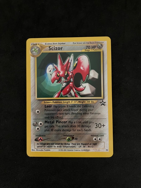 2001 Pokemon Black Star Promo Scizor 33