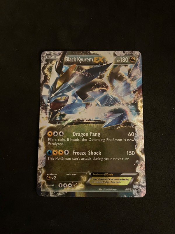 2013 Black and White Pokemon Black Star Promo Black Kyurem Ex BW62