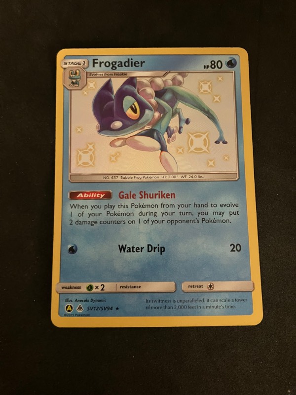 2019 Hidden Fates Shiny Vault Frogadier SV12/SV94