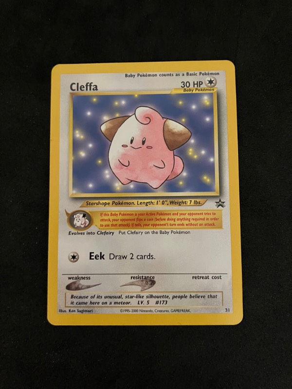 2001 Pokemon Black Star Promo Cleffa 31