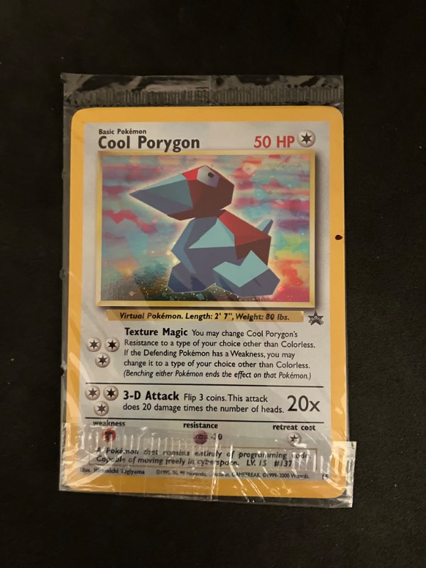 2000 Pokemon Black Star Promo Cool Porygon 15