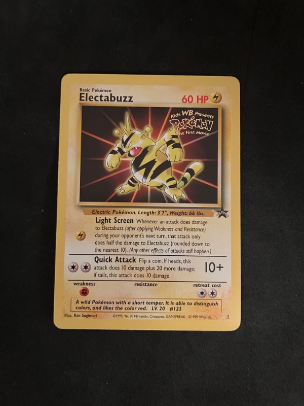 1999 Pokemon Black Star Promo Electabuzz 2