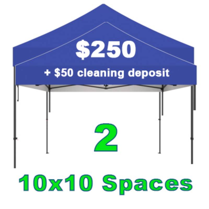 Vendor 2 Spaces 10x10 + Cleaning Deposit 