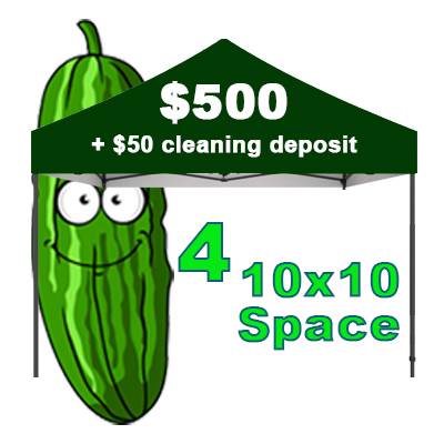 Vendor 4 Spaces 10x10 + Cleaning Deposit (Early Bird)