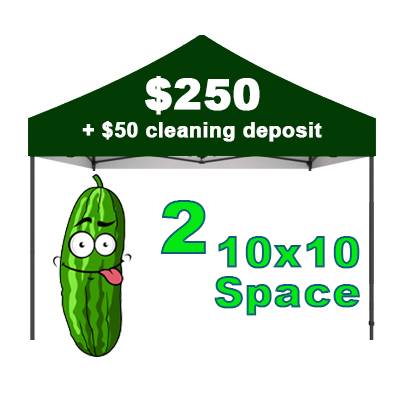 Vendor 2 Spaces 10x10 + Cleaning Deposit (Early Bird)