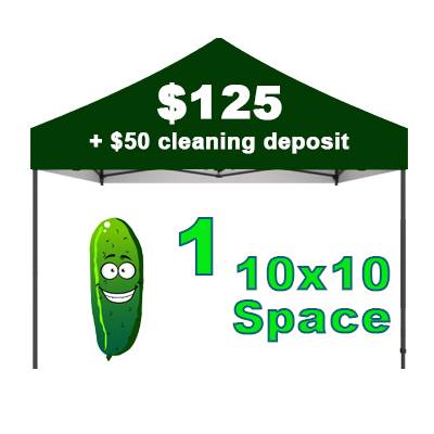 Vendor 1 Space 10x10 + Cleaning Deposit (Early Bird)