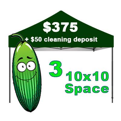 Vendor 3 Spaces 10x10 + Cleaning Deposit (Early Bird)