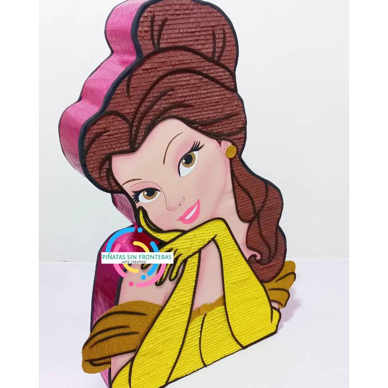 Cabeza de Princesa Bella Disney 2D