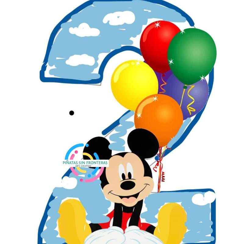 Mickey Globos Disney Número