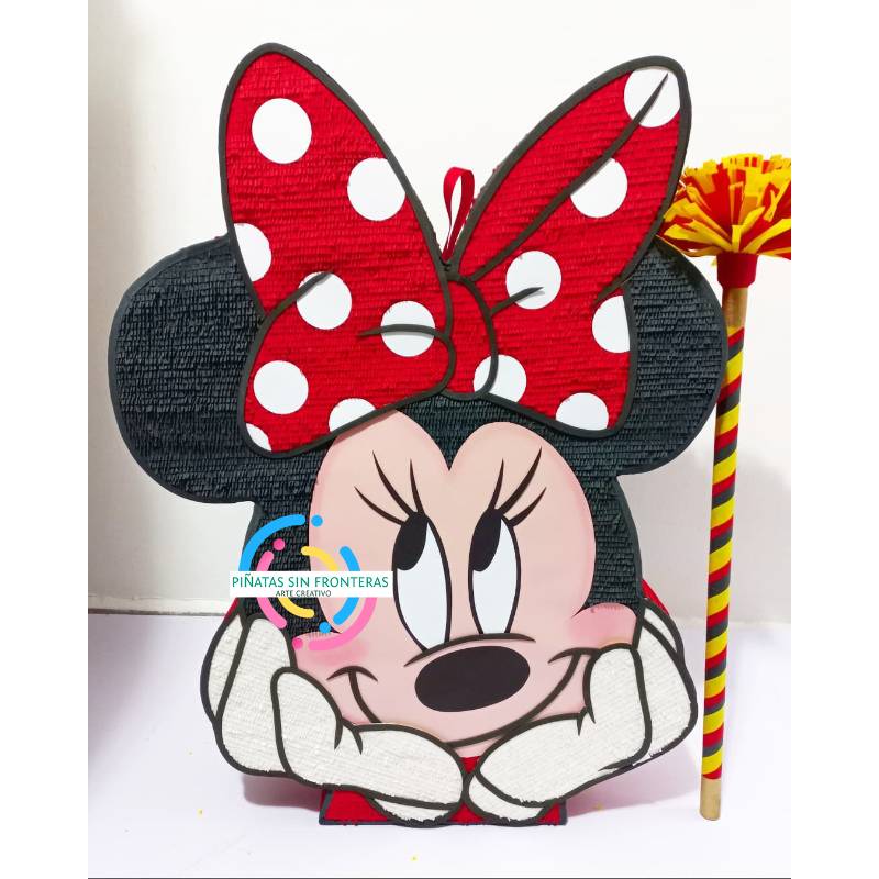 Cabeza de Minie Mouse Roja Disney 2D