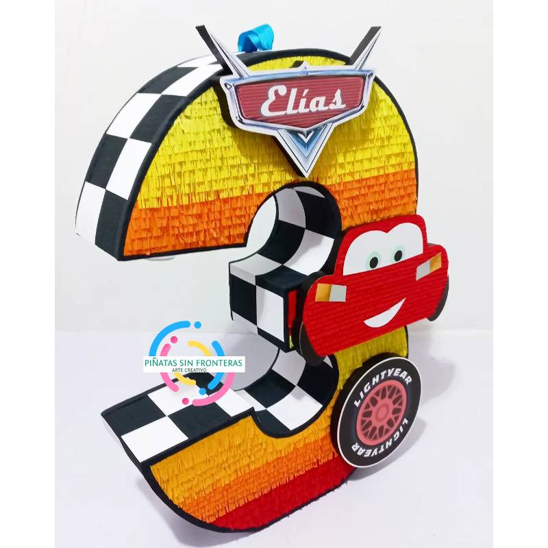 Rayo McQueen Cars Disney Número 2D