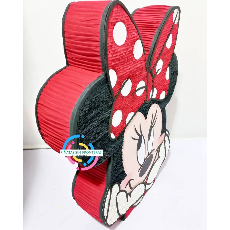 Cabeza de Minie Mouse Roja Disney 2D