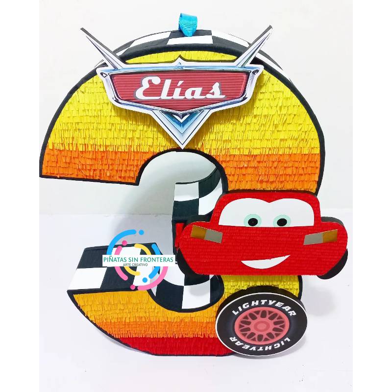 Rayo McQueen Cars Disney Número 2D