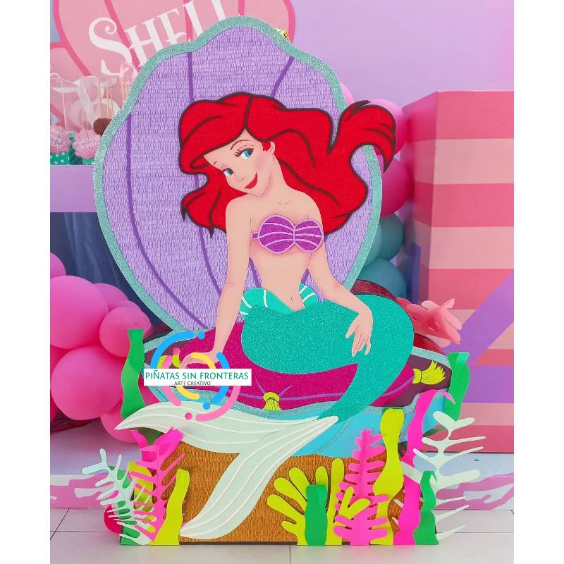 Princesa Ariel Sirenita Disney en Ostra 2D