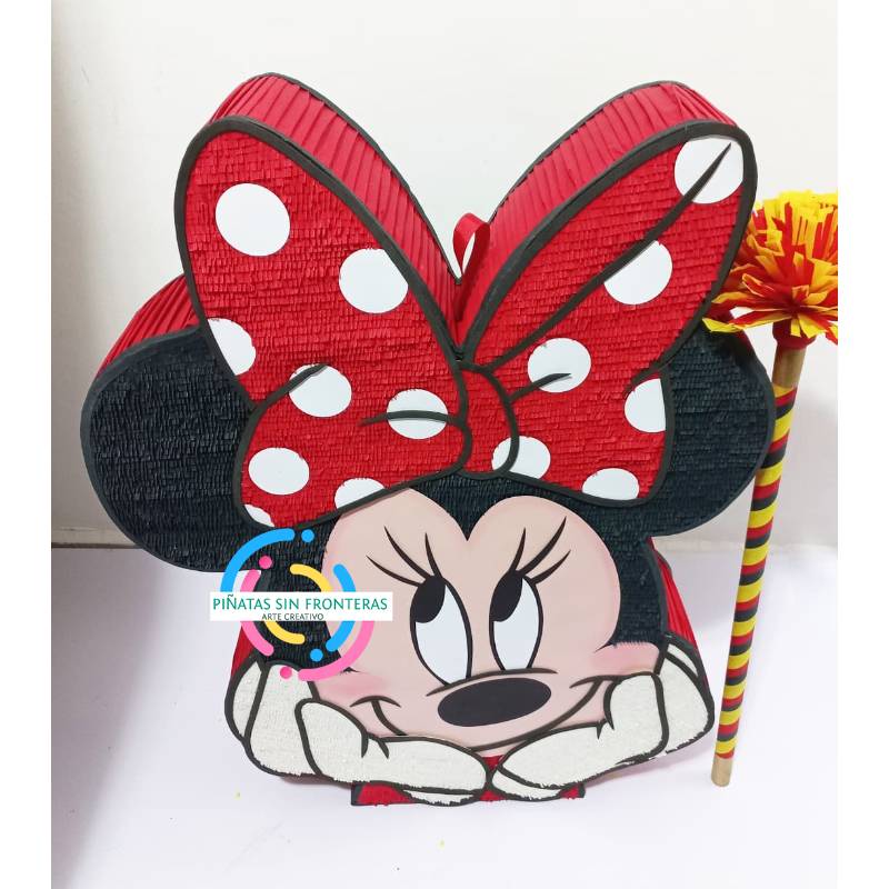 Cabeza de Minie Mouse Roja Disney 2D