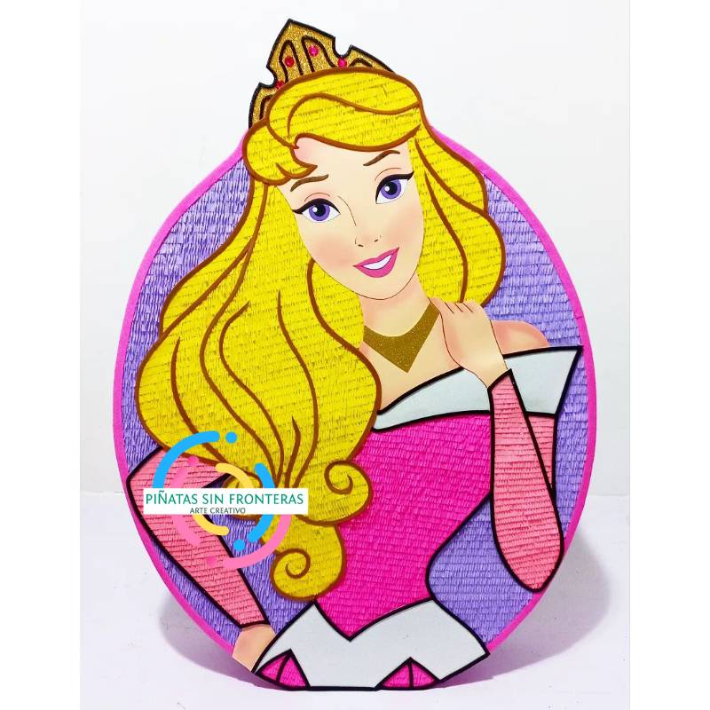 Cabeza de Princesa Aurora Disney 2D