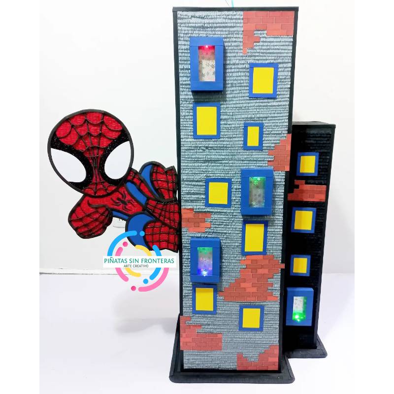 Spiderman Baby en Edificio (Hombre Araña) 2D