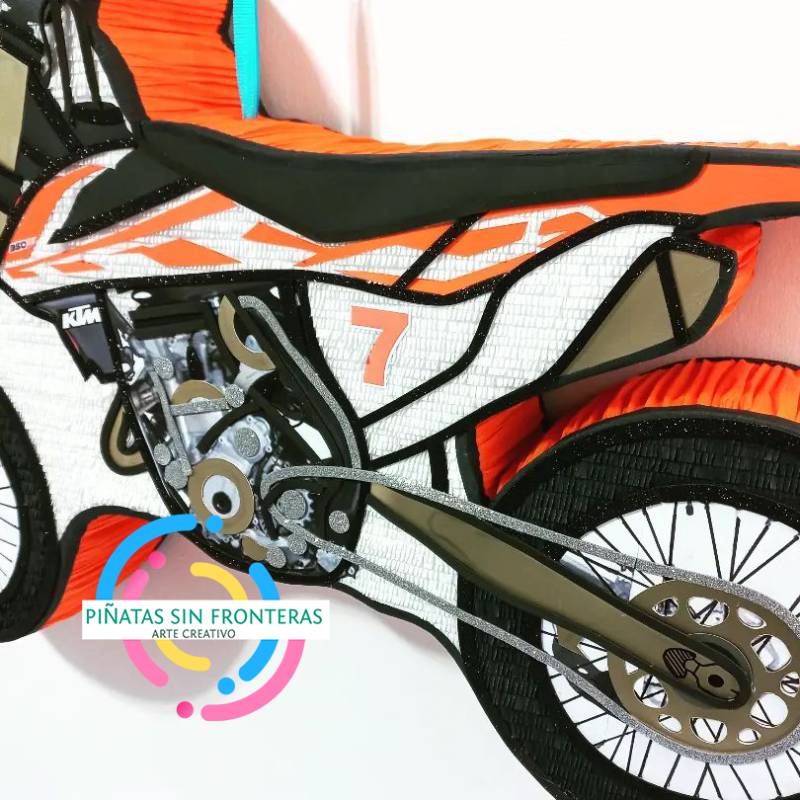 Motocicleta Naranja 2D