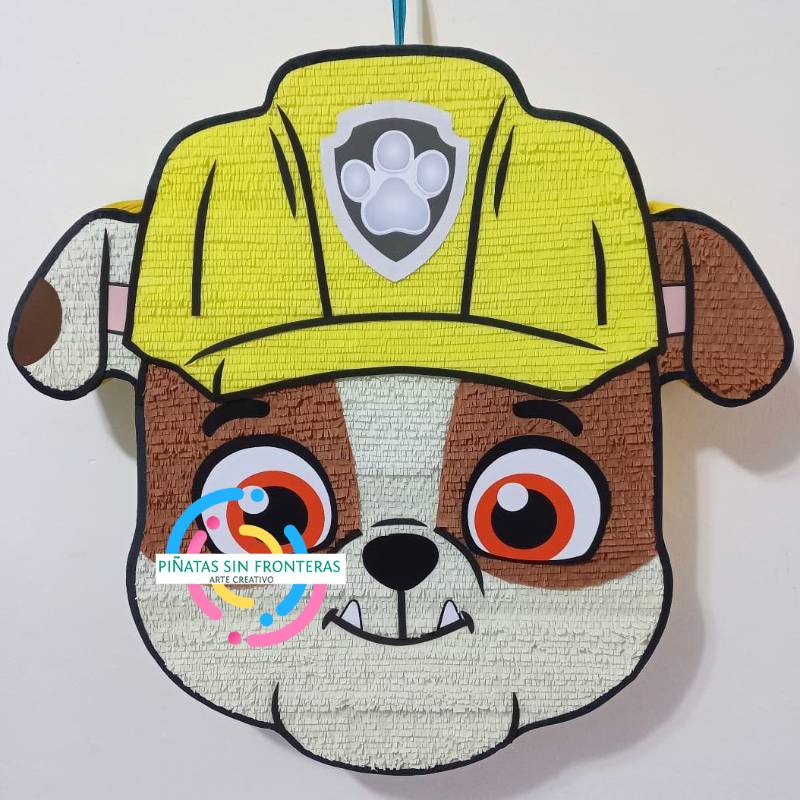 Cabeza de Rubble Paw Patrol 2D