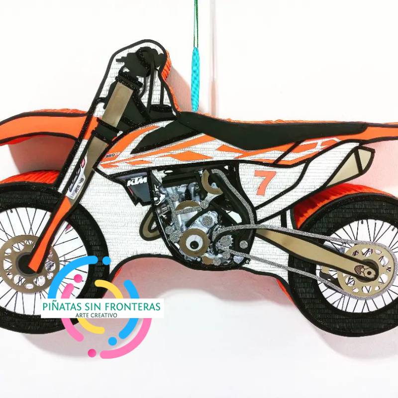 Motocicleta Naranja 2D