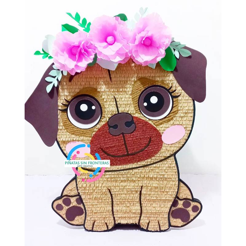 Perrita Pug 2D