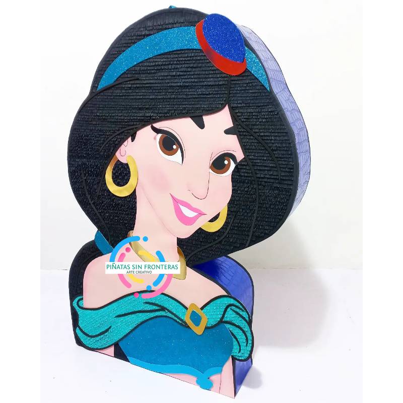 Cabeza de Princesa Jazmín Aladinn Disney 2D