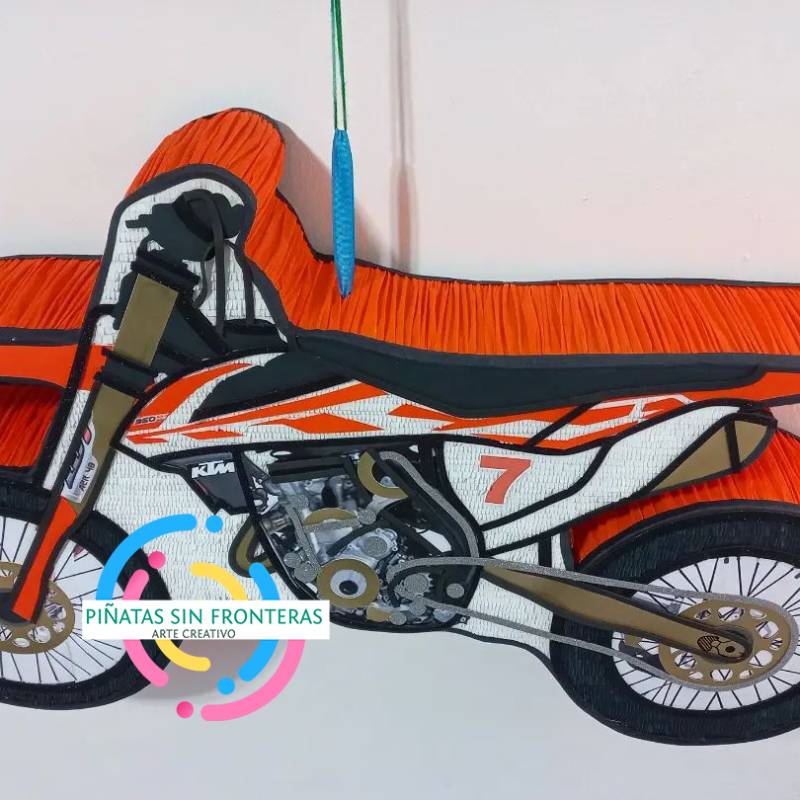 Motocicleta Naranja 2D