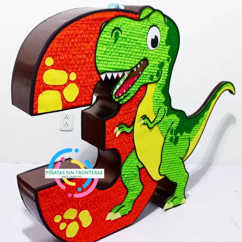 T-Rex Número Dinosaurios 2D