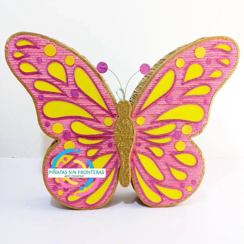 Mariposa Tonos Amarilllo-rosa 2D