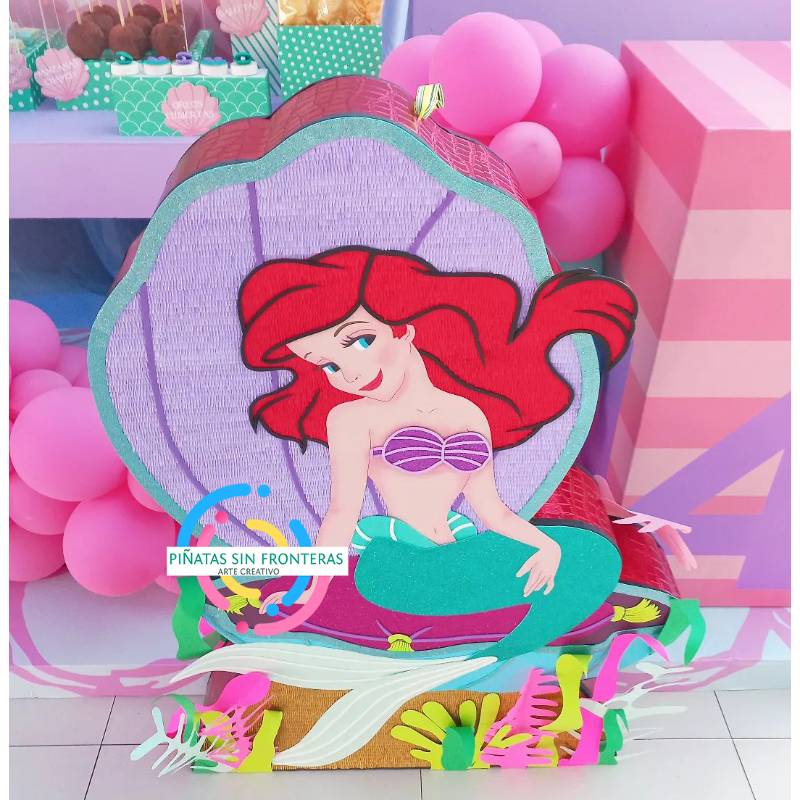 Princesa Ariel Sirenita Disney en Ostra 2D