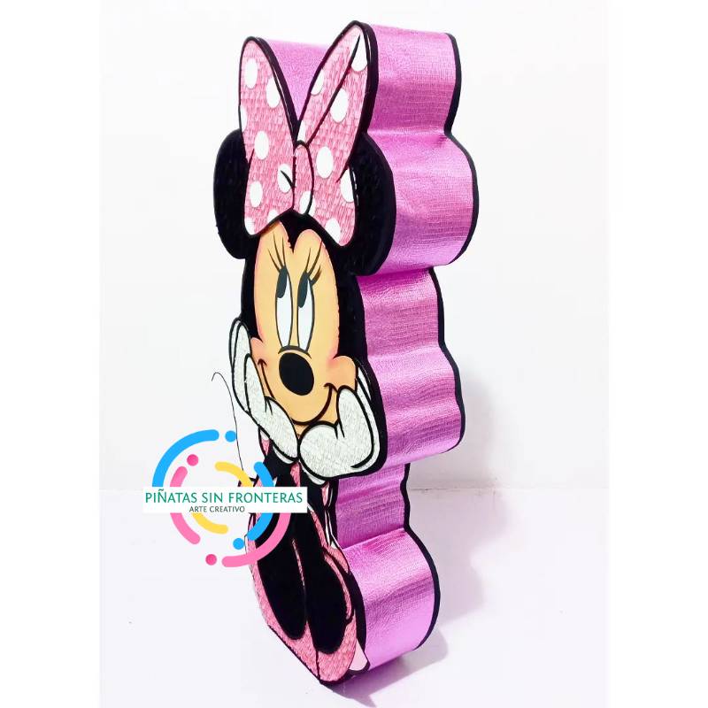 Cabeza de Minie Mouse Rosa Disney 2D