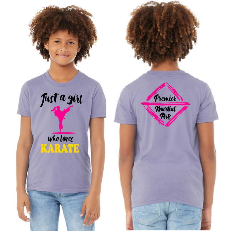 Lilac Just a Girl Tee