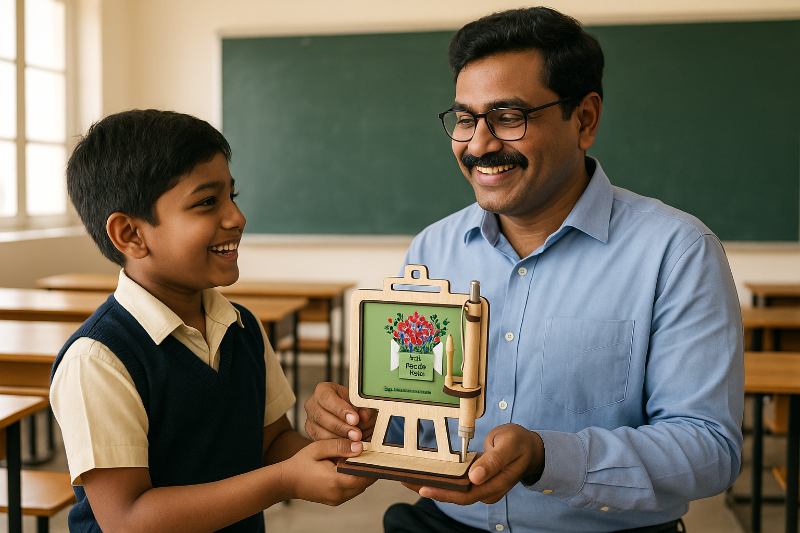 Teachers day pen stand 3
